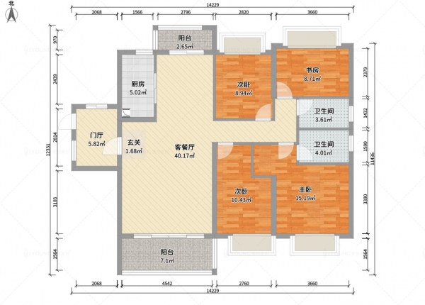 四房兩廳140㎡原素案例